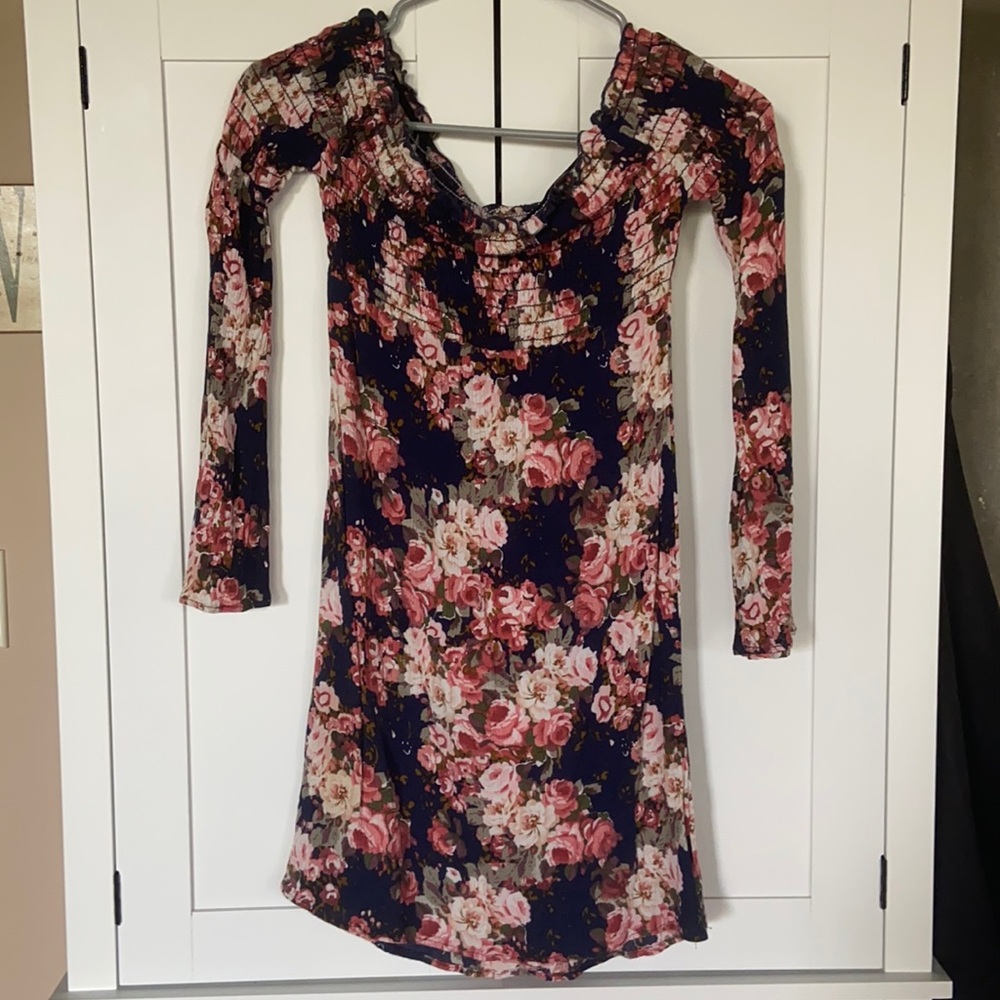 Floral off the shoulder dress